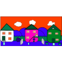 download Street clipart image with 135 hue color