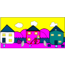 download Street clipart image with 180 hue color