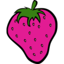 download Simple Fruit Strawberry clipart image with 315 hue color