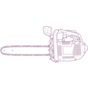 download Chain Saw clipart image with 180 hue color