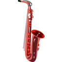 download Saxophone clipart image with 315 hue color