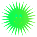 download Happy Smiley Hot Sun clipart image with 90 hue color