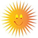 Happy Smiley Hot Sun