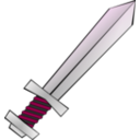 download Toy Sword clipart image with 90 hue color
