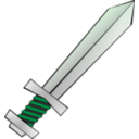 download Toy Sword clipart image with 270 hue color