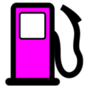 download Fuel Pump Map Poi clipart image with 270 hue color