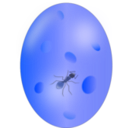 download Ant In Amber clipart image with 180 hue color