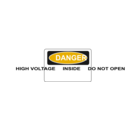 download Danger High Voltage Inside Do Not Open clipart image with 45 hue color
