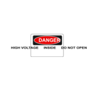 download Danger High Voltage Inside Do Not Open clipart image with 0 hue color
