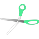 download Scissors Wide Open clipart image with 135 hue color