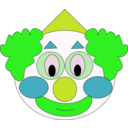 download Smiley Clown clipart image with 90 hue color