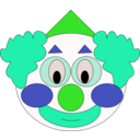 download Smiley Clown clipart image with 135 hue color