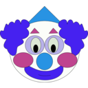 download Smiley Clown clipart image with 225 hue color