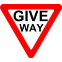 download Roadsign Give Way clipart image with 0 hue color