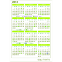 download Calendario 2013 Calendar V 1 clipart image with 45 hue color