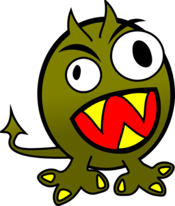Small Funny Angry Monster