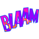 download Blaam clipart image with 0 hue color