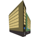 download Commercial Building clipart image with 180 hue color