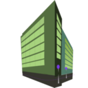 download Commercial Building clipart image with 225 hue color