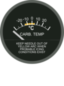 Carburetor Air Temperature Gage