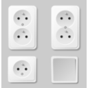 download Sockets clipart image with 0 hue color