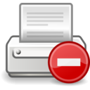 download Tango Printer Error clipart image with 0 hue color