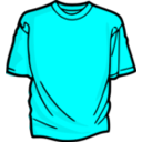 download T Shirt Red clipart image with 180 hue color