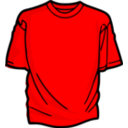 download T Shirt Red clipart image with 0 hue color