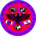 download Secret Service Special Agent Rescue Force It Administration Badge clipart image with 225 hue color