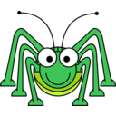 download Cartoon Grasshopper clipart image with 45 hue color