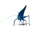 download Grasshopper With Shadow clipart image with 90 hue color