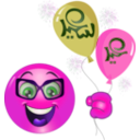 download Boy Balloons Smiley Emoticon clipart image with 270 hue color