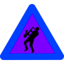 download Caution Jazz clipart image with 225 hue color