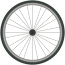 download Bikewheel clipart image with 315 hue color