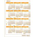 download Calendario 2013 Calendar V 2 clipart image with 0 hue color