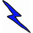 download Cheap Lightning Bolt clipart image with 180 hue color