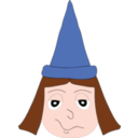 download Witch clipart image with 0 hue color