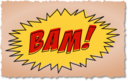 Bam Comic Book Sound Effect