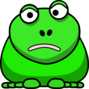 download Cartoon Frog clipart image with 0 hue color