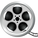 download Movie Icon clipart image with 180 hue color