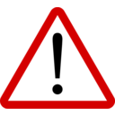 download Warning clipart image with 0 hue color