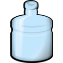 download Water Bottle clipart image with 0 hue color