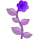download Flower clipart image with 225 hue color
