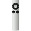 download Apple Remote Aluminum clipart image with 225 hue color