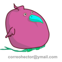 download Fat Bird clipart image with 135 hue color