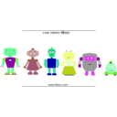 download Free Vector Robots clipart image with 90 hue color