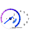 download Tachometer clipart image with 225 hue color