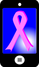 Phone With Pink Ribbon