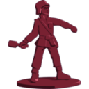 download Toy Soldier clipart image with 180 hue color