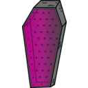download Coffin clipart image with 315 hue color